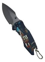 Navaja Buck Usa Táctica Llavero Bolsillo Diseño Calaverera