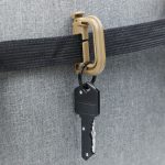 Mosqueton D-ring Molle Hebilla Tactica Mochila Chaleco Arena - Imagen 4