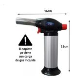 Soplete Repostería Regulador Quemador Mas 2 Recarga Butano - Imagen 4