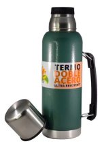 Termo Acero Inox Doble Pared Termico 1 Litro Con Manija