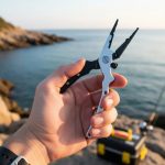 Pinza Pesca Señuelos Saca Anzuelo Punta Para Aros 22cm - Imagen 4