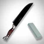 Cuchillo Columbia Parillero Ideal P Asado + Piedra De Afilar