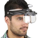 Vincha Lupa Con Luz Led Carson Trabajo Manos Libres Zoom X3