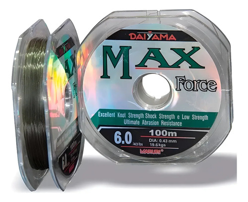D_752396-MLU94134647105_102025-O.jpg Tanza, Nylon, Linea, Monofilamento Max Force 0.57 Mm 100 Mts - Imagen 1