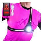Linterna Para Correr Treking Luz Reflectiva Luz Blanca Roja