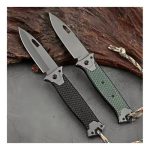 Navaja Refozada En Acero Rompe Cristal Y Paracord Camaping - Imagen 2