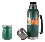 Combo Matero Termo De 1l + Mate 260ml + Matera Y Bombilla - Imagen 2