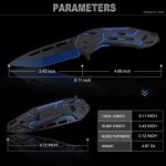 Navaja Deportiva Tactica Blue Blade Defensa Sami Automatica - Imagen 5