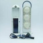 Linterna A Pila Con Panel Solar Y Recargable