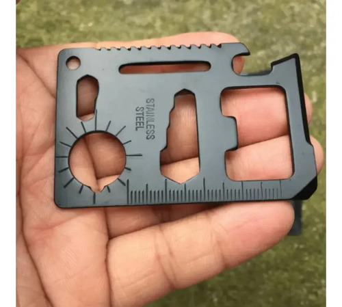 D_815849-MLU99766400354_122025-O.jpg Tarjeta Multiherramienta Supervivencia Camping Acero Inox - Imagen 1