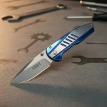 Navaja Tornasol Metal Blue Azulado Matrix Killer - Imagen 2