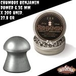 Chumbos Benjamin Domed Cal 6.35 Mm Liebres Zorros Nutria - Imagen 2