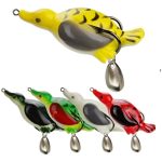 Set 5 Señuelos Pato De Goma Antienganche Pesca Rio Baitcast