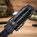 Cuchillo Táctico Reforzado + Funda + Brujula, Todo Terreno - Imagen 3