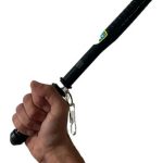 Tonfa Bastón Cachiporra Policial Flexible En Goma 35cm Grana