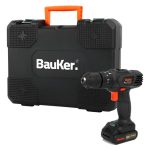 Kit De Taladro Inalámbrico Y Herramientas Manuales Bauker