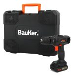 Kit De Taladro Inalámbrico Y Herramientas Manuales Bauker