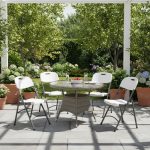 Silla Plástica Plegable Reforzada Camping Jardin 150kg X4