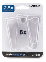 Lupa Para Billetera Lamina Lectura Compacta Carson Zoom 2.5x - Imagen 6