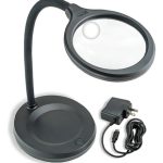 Lampara De Escritorio Con Lupa Y Luz Led Carson Trabajo