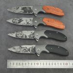 Navaja Diseño Lobo Deportiva Camping Tactica Defensa - Imagen 3