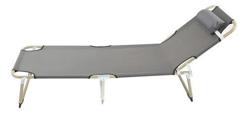 D_902867-MLU94109831055_102025-O.jpg Catre Reclinable Con Almohada Camping Hasta 160 Kg Plegable - Imagen 1