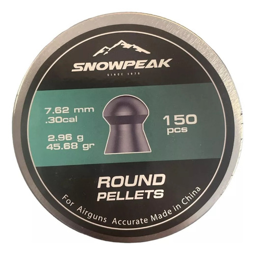 D_907542-MLU82888509228_032025-O.jpg Chumbo Snowpeak 7,62 Mm 150 Pcs Ideal Para Caza Calibrado - Imagen 1