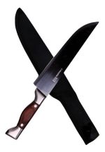 Cuchillo Columbia Parillero Ideal P Asado + Piedra De Afilar - Imagen 3