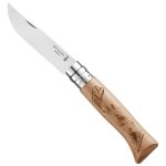 Navaja Plegable Opinel N08 Bicicleta Acero Inoxidable 8.5cm Marrón Marrón Claro