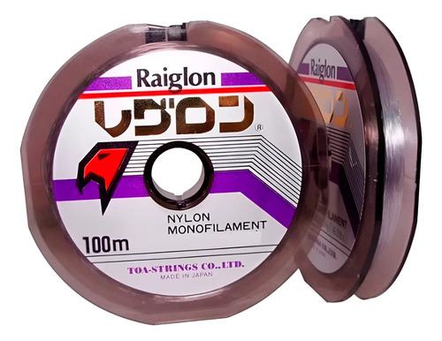 D_930617-MLU93617362602_102025-O.jpg Tanza Nylon Monofilamento Raiglon 100mts 0.405mm Gris Niebla - Imagen 1