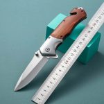 Navaja Fuerte Con Corta Cinto Tactica Camping Supervivencia - Imagen 2
