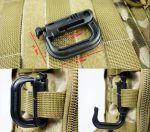 Mosqueton D-ring Molle Hebilla Tactica Mochila Chaleco Arena - Imagen 8