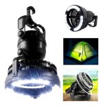Lampara Luz Led Linterna Recargable Ventilador Camping Pesca