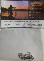 Anzuelo Maruto Argolla Pesca Variada Pata Larga N6 X10 Uni. - Imagen 3