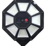 Luz Solar Led Octagonal 240w Para Exterior Con Sensor