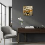 Reloj De Pared Cuadrado 30cm. Granaventura Decorativo - Imagen 2