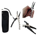 Pinza Pesca Señuelos Saca Anzuelo Punta Para Aros 22cm - Imagen 3
