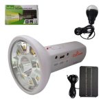 Linterna Led Con Panel Solar Para Carga Camping Viaje