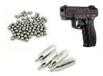 Pistola Co2 Gamo Gp-20 Combat 4.5 Mm Mas 300 Bbs Y 4 Co2