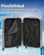 Valija De Viaje Arye Reforzadas Mediana Rígida Con Ruedas - Imagen 4