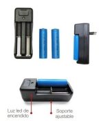 Cargador P/dos Baterías 3,7 V Y 2 Baterías 3,7 V 1200 Mah - Imagen 2