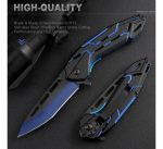 Navaja Deportiva Tactica Blue Blade Defensa Sami Automatica - Imagen 2