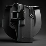 Canana Exterior Glock 17 19 23 34 35 Polimero Negro Rigido - Imagen 5