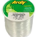 Bobina Tanza Nylon Monofilamento Araty 0.35 Mm Transparente
