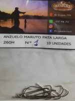 Anzuelo Maruto Pata Larga Argolla Pesca Variada N4 10 Uni. - Imagen 2