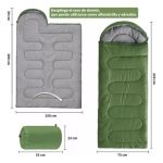 Sobre De Dormir Termico Camping Trekking Viaje Ajustable - Imagen 8