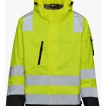 Campera Hv Impermeable Capucha Desmontable Seguridad Laboral