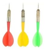 Set De 3 Dardos Deportivos Amarillo Rojo Y Verde - Imagen 2