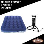 Colchon Inflable 1 Plaza + Inflador Camping Gran Aventura - Imagen 3