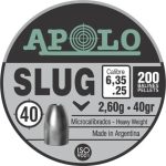 Chumbos Apolo Slug 6.35mm X 200 Unidades 40 Grains